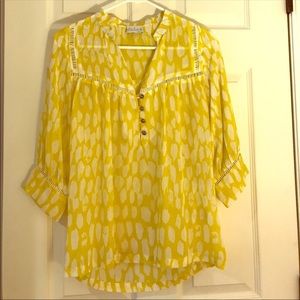 Beautiful yellow blouse by Dolan